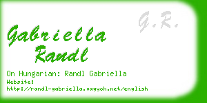 gabriella randl business card